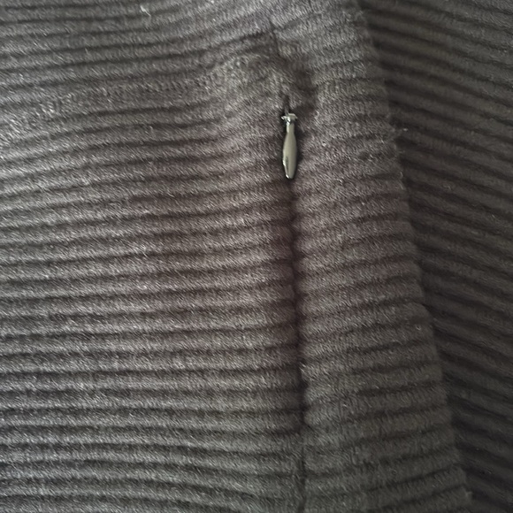 Krimson Klover Striped Sweater Dress in Black Blue Cream Zip Pocket Size Small - Picture 6 of 9